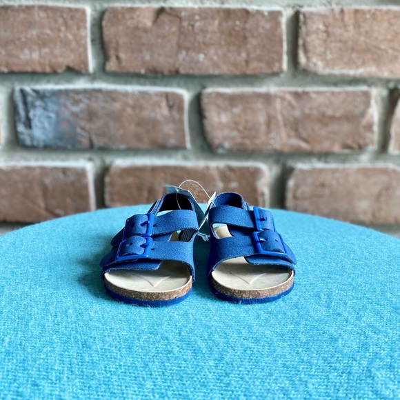 3-6M NWT Gap Blue Sandals with Cork Soles - Picture 4 of 6